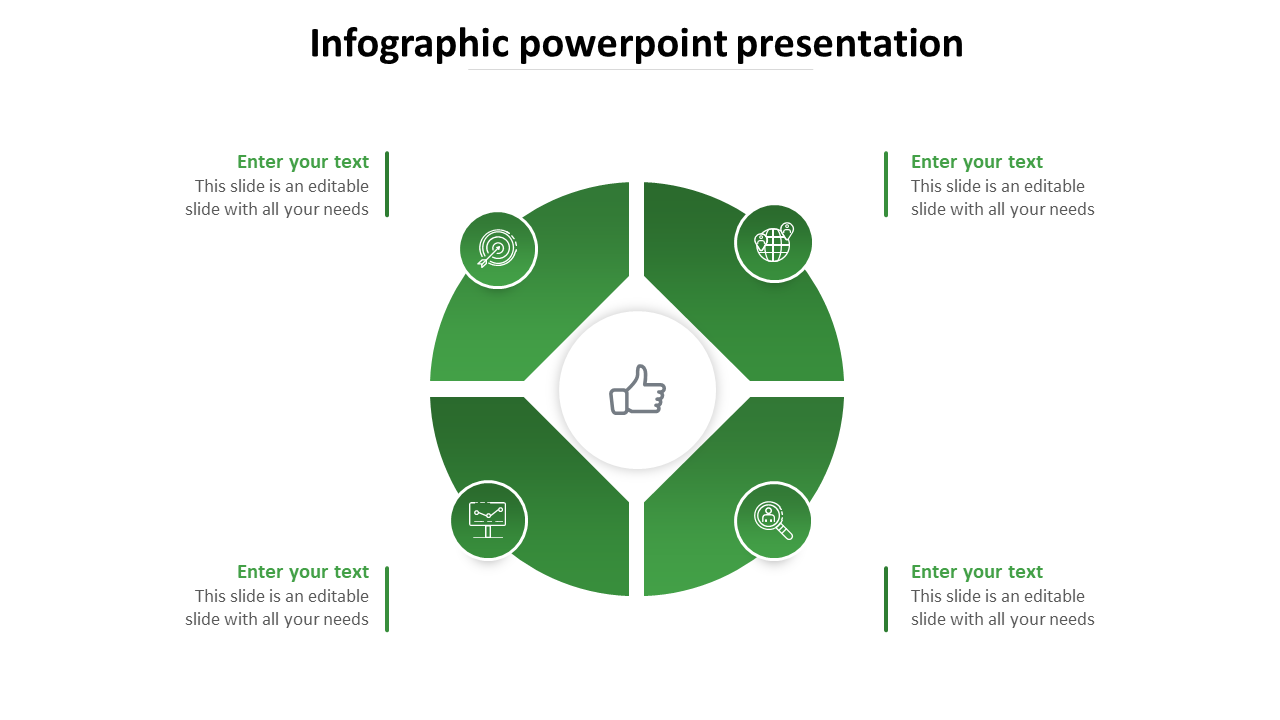 infographic powerpoint presentation-green